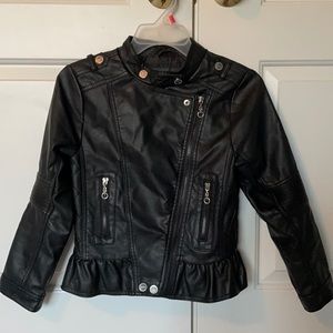 Girls faux leather jacket